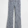 Lage taille, lange en slanke gestreepte Jeans