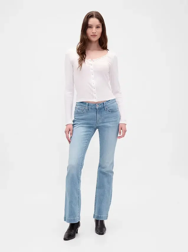 Lage taille, lange en slanke Jeans
