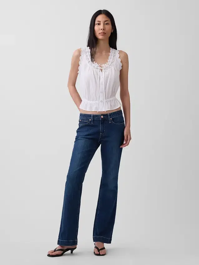 Lage taille, lange en slanke Jeans