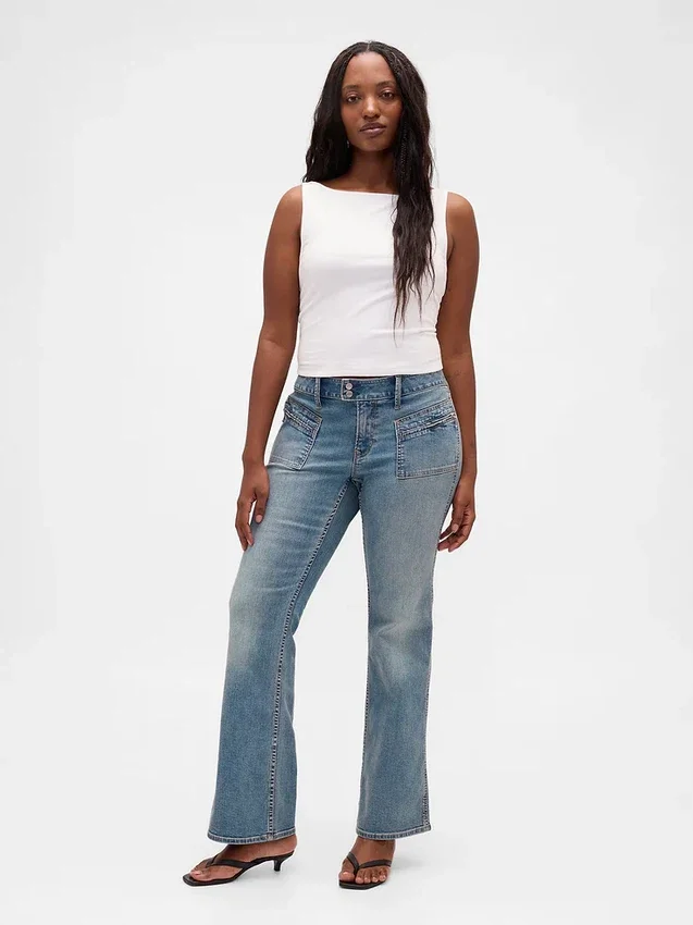 Lage taille, lange en slanke Jeans