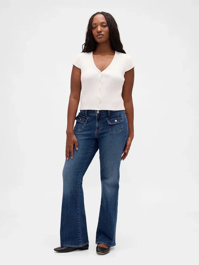 Lage taille, lange en slanke Jeans
