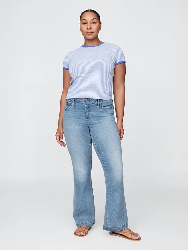 Lage taille, lange en slanke Jeans