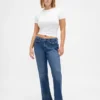 Lage taille, lange en slanke Jeans