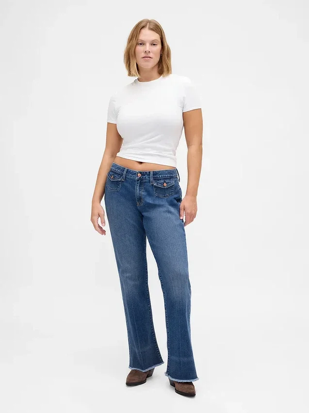 Lage taille, lange en slanke Jeans