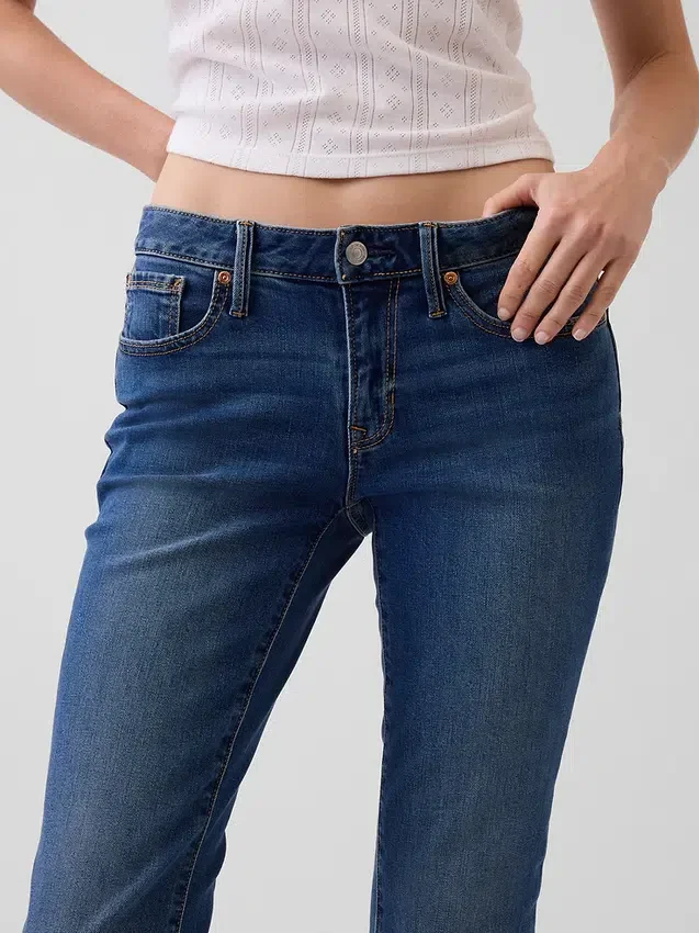 Lage taille, lange en slanke Jeans