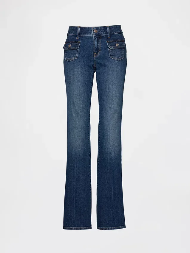 Lage taille, lange en slanke Jeans
