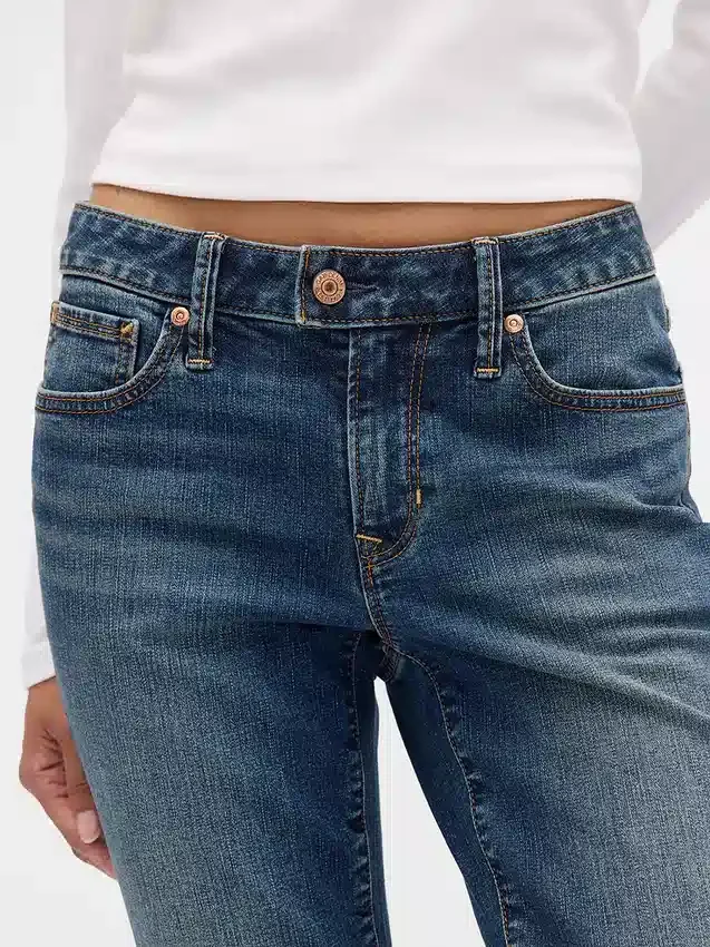 Lage taille, lange en slanke Jeans