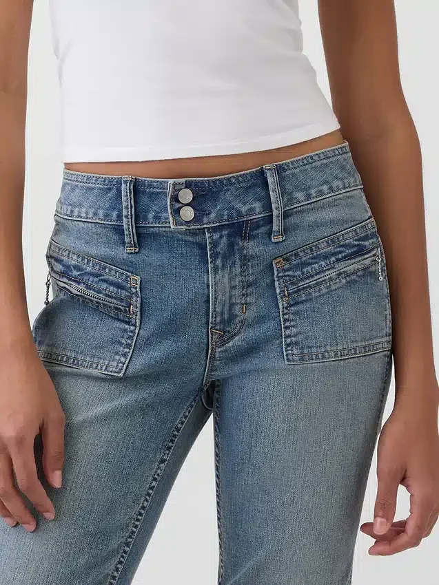 Lage taille, lange en slanke Jeans