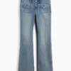 Lage taille, lange en slanke Jeans met opgestikte zakken