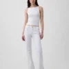 Lage taille, lange en slanke zeemansjeans