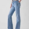 Lage taille, lange en slanke zeemansjeans