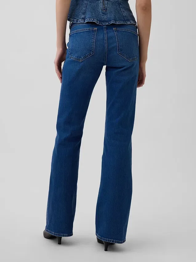 Lage taille, lange en slanke zeemansjeans