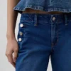 Lage taille, lange en slanke zeemansjeans