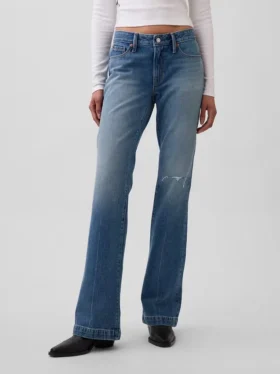 Lage taille, strakke, longue et slanke Jeans