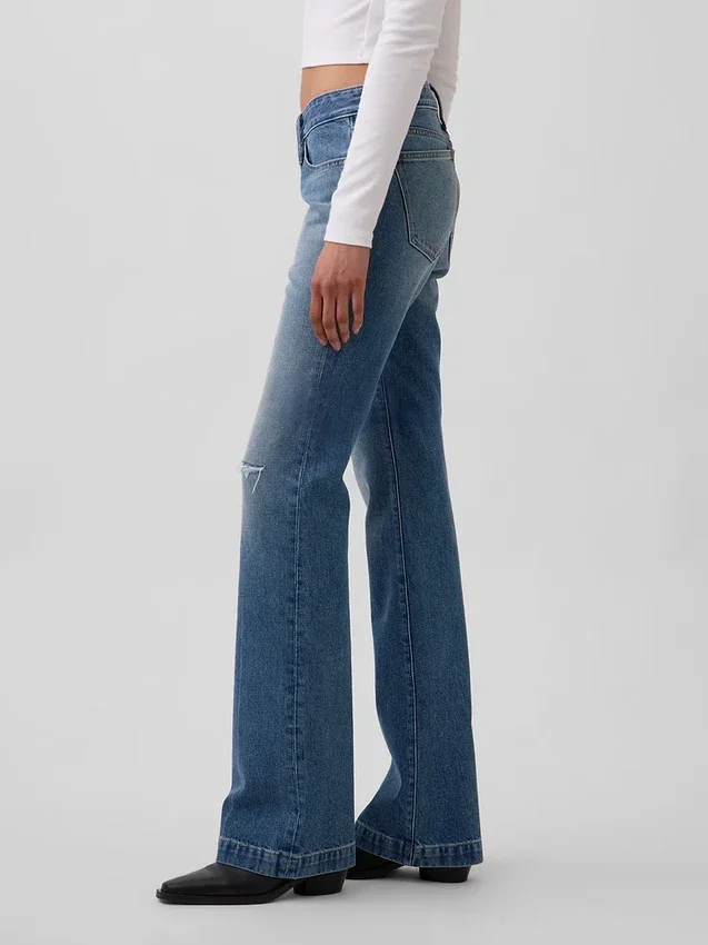 Lage taille, strakke, longue et slanke Jeans