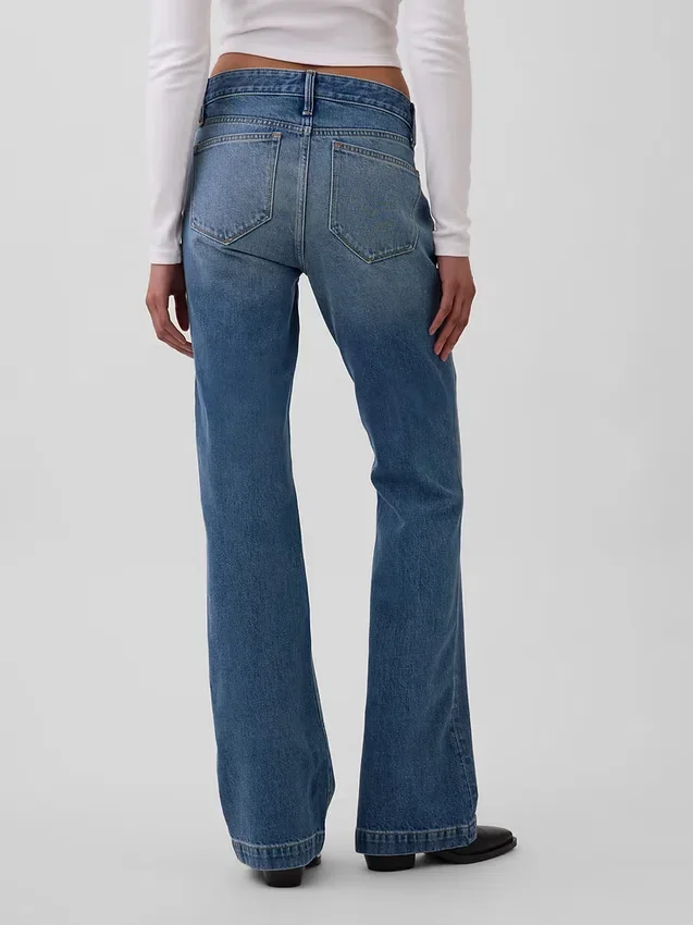 Lage taille, strakke, longue et slanke Jeans