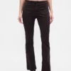 Lage taille twill broek met lang en slank silhouet