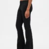 Lage taille twill broek met lang en slank silhouet