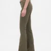 Lage taille twill broek met lang en slank silhouet
