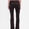 Lage taille twill broek met lang en slank silhouet