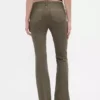 Lage taille twill broek met lang en slank silhouet