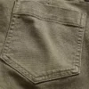 Lage taille twill broek met lang en slank silhouet
