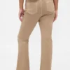 Lage taille twill broek met lang en slank silhouet