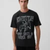 Led Zeppelin T-shirt met print in relaxte pasvorm