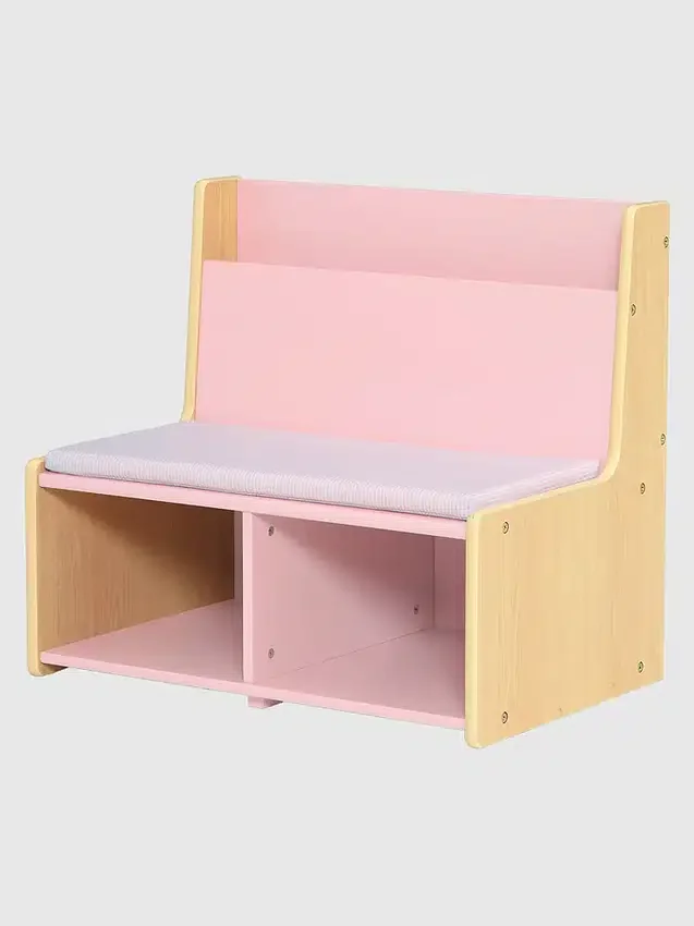 Leeshoekje voor peuters met beklede bank