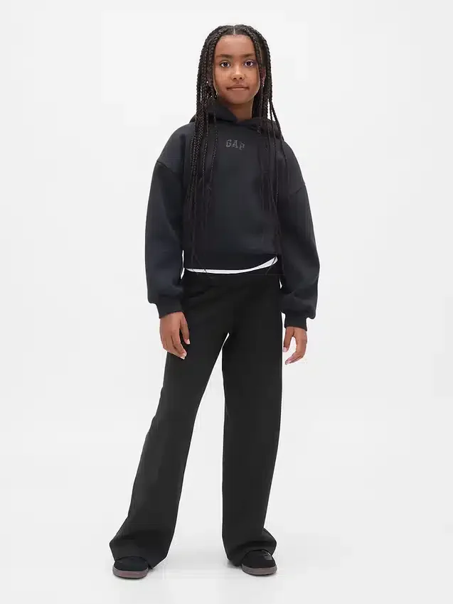 Legging met brede pijpen en omgeslagen boord voor kinderen