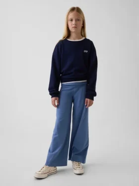 Legging met brede pijpen en omgeslagen boord voor kinderen