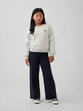 Legging met brede pijpen en omgeslagen boord voor kinderen