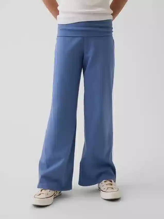 Legging met brede pijpen en omgeslagen boord voor kinderen