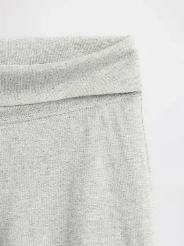 Legging met brede pijpen en omgeslagen boord voor kinderen