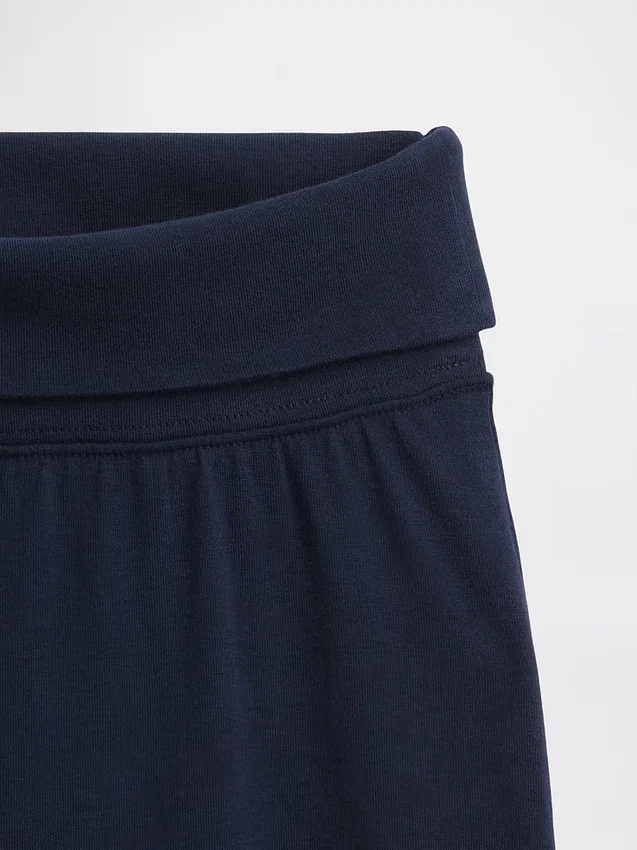 Legging met brede pijpen en omgeslagen boord voor kinderen