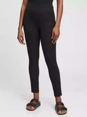 Legging met hoge taille en bi-stretch