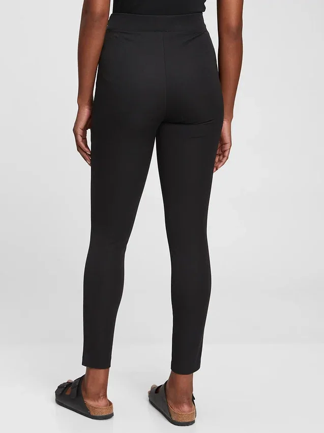 Legging met hoge taille en bi-stretch