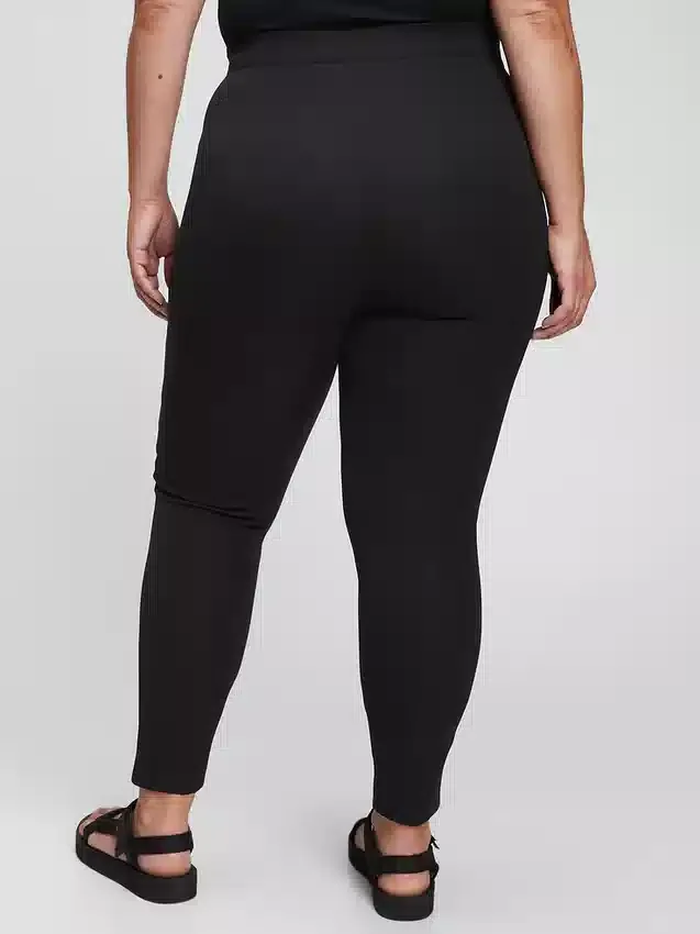 Legging met hoge taille en bi-stretch