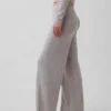 Lichtgewicht CashSoft Pointelle-pyjama-broek met hartjesmotief