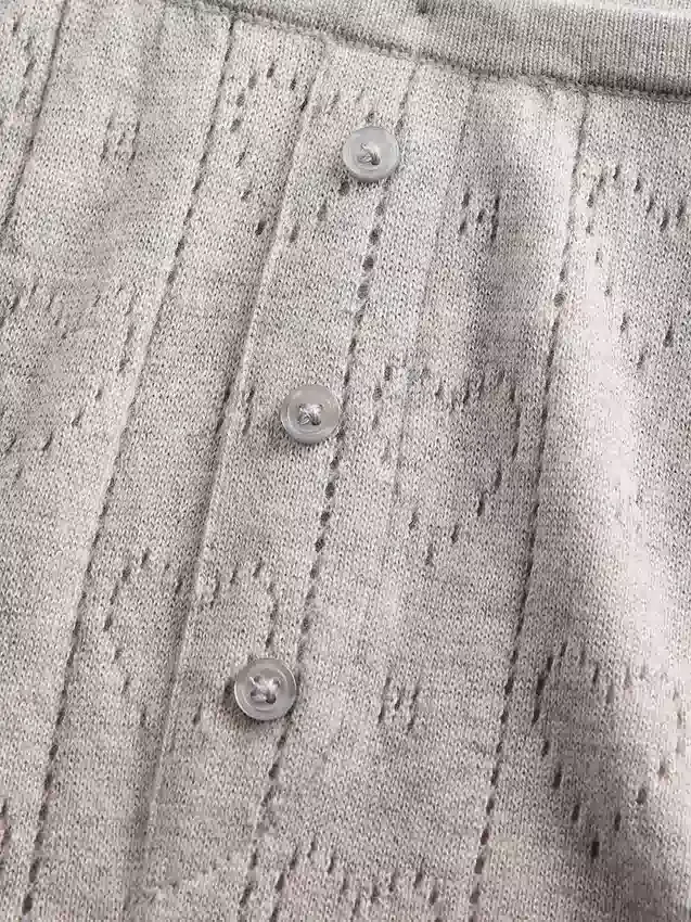 Lichtgewicht CashSoft Pointelle-pyjama-broek met hartjesmotief