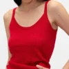 Lichtgewicht CashSoft pyjama-tanktop met hartjesmotief in pointelle-breisel