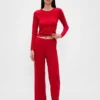 Lichtgewicht CashSoft pyjama-top met hartjesmotief in pointelle