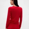 Lichtgewicht CashSoft pyjama-top met hartjesmotief in pointelle