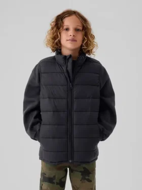 Lichtgewicht gerecycled puffervest voor kinderen