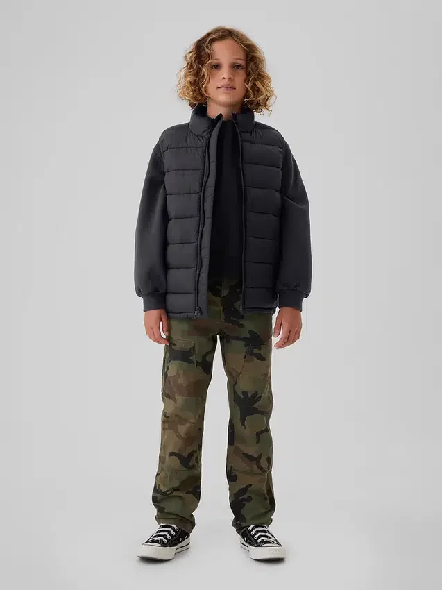 Lichtgewicht gerecycled puffervest voor kinderen