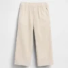 Linnen-katoenen broek met elastische tailleband voor Baby & Peuter