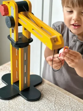 Little Builder Peuter Speelgoed: Gele Kraan