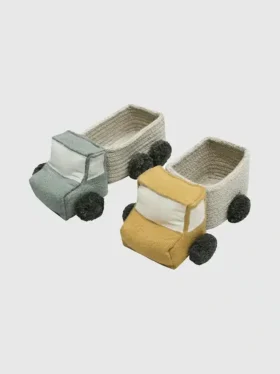Lorena Canals-set met minivrachtwagen-speelmandjes
