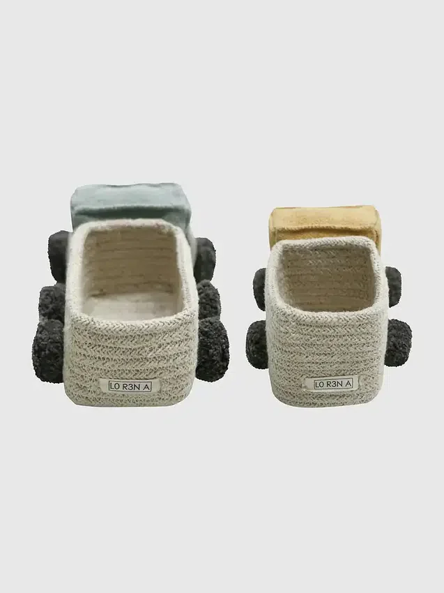Lorena Canals-set met minivrachtwagen-speelmandjes