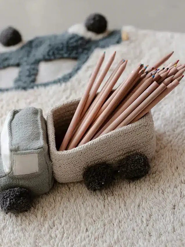 Lorena Canals-set met minivrachtwagen-speelmandjes